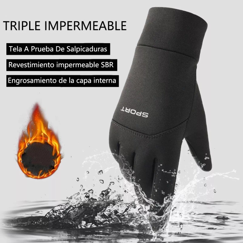 THE9SHOP Guantes Tacticos Neopreno, Resistentes Agua Touchscreen Moto