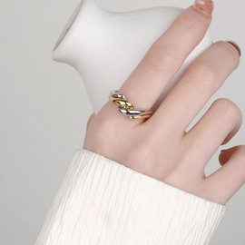 Gold and Silver Rings for Women Stackable Chunky Rings Non Tarnish Thick Thumb Statement Rings Minimalist Gold Jewelry Gifts
