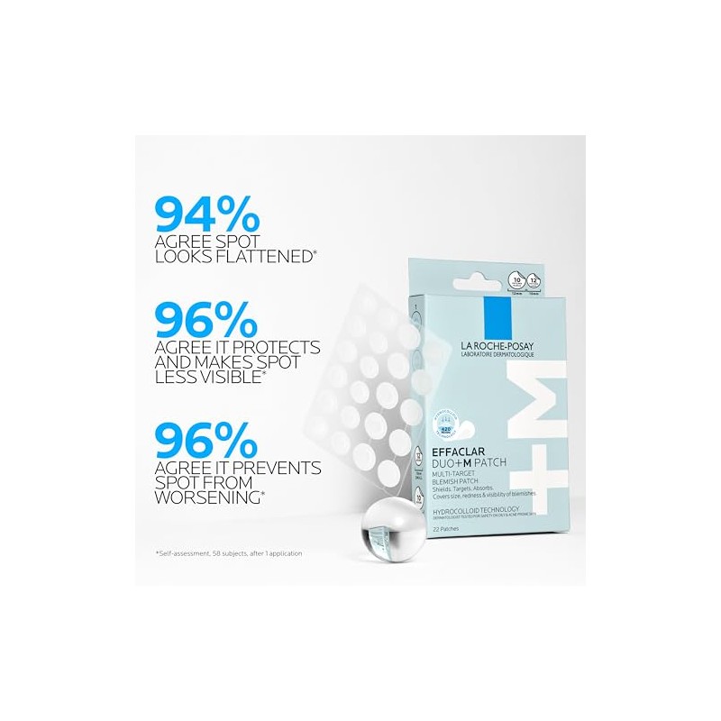 La Roche-Posay Effaclar Duo + M Patches Parches Multiacción, antimperfecciones