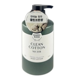 Happy Bath Body Lotion Sensitive Skin Body Cream Cotton Scent 500g / 해피바스 바디 로션 민감 피부 바디크림 코튼향 500g
