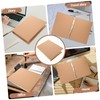 Operitacx A4 Ring Binder Sleeves Made of Kraft Paper Refillable
