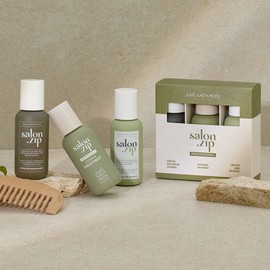 Salon Zip Home Clinic Mini Trial Kit (Shampoo + Treatment + Milk Pack 3-piece Set) / 살롱집 홈클리닉 미니 트라이얼 키트 (샴푸+트리트먼트+밀크팩 3종 세트)
