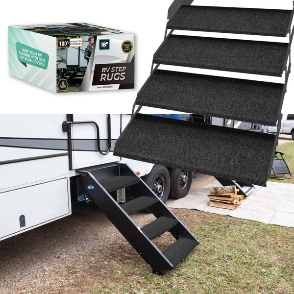 LATCH.IT RV Step Covers 4 Pack | 18" Wide Camper