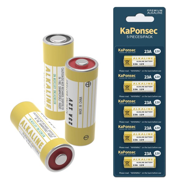 KaPonsec Paquete de 5 baterías alcalinas L1028F 23A 12 V para Ventilador de celda y Control Remoto