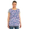 Ladies Floral Design With Piping Tabard Apron Overalls Front Pocket