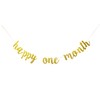 Starsgarden Glittery Gold Happy One Month Banner, Baby Boys/Girls' 1