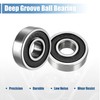 sourcing map 8 Pcs 6201-2RS Ball Bearing 12mm x 32mm