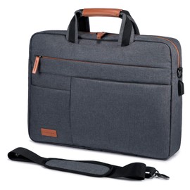 LOVEVOOK Laptop Bag for 17-17.3 Inch Notebook, Waterproof Briefcase, Men's Shoulder Bag, MacBook Bag, Business Bags for Men, darkgray