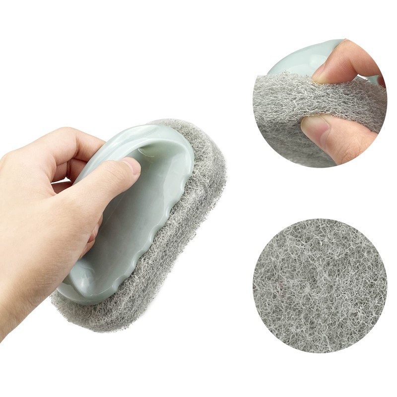 4 x Bathtub Tile Cleaning Sponge Brushes Scouring Pads Brushes