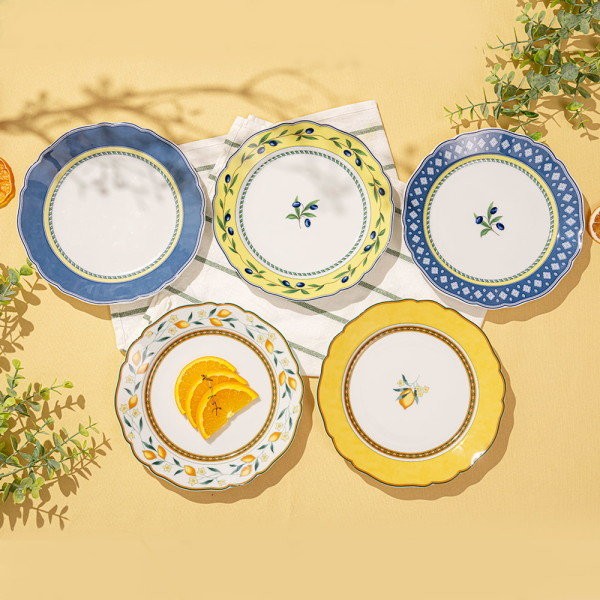 Huchen Reuter Medley Alphabia plate 19cm, choose 1, Medley Vincenza