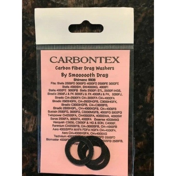 SMOOTH DRAG CARBONTEX SHIMANO 9908 STRADIC, SUSTAIN, TWINPOWER, SAROS &