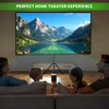 Portable Projection Screen with Single-Support Tripod Stand, Indoor and Outdoor