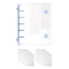 Seal Book, Binder, Transparent M5, Includes 10 Refills, 5 Holes,