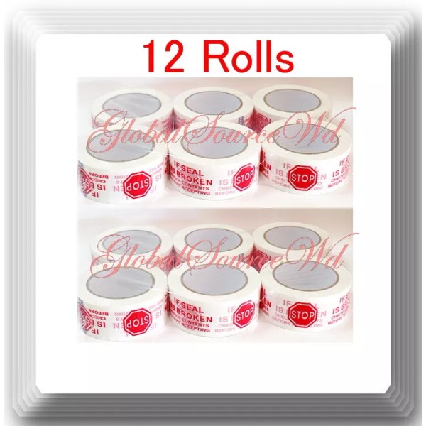 Generic 12 Rolls 2" x 110 yds Security Seal Packing