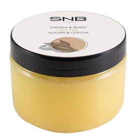 SNB Professional Sugar Scrub 300 ml mit Kakao und Pflanzenölen – Peelendes Körperpeeling mit braunem und weißem Zucker, pflegenden Ölen und Schokoladen-Kokos-Duft – Körperpflege – Hautpflege