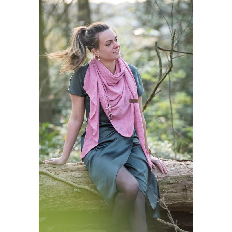 KNIT FACTORY - Lola Triangular Scarf - Fine Knitted Women's