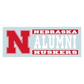 Nebraska Decal (N NEBRASKA ALUMNI DECAL (6''), 6 in)