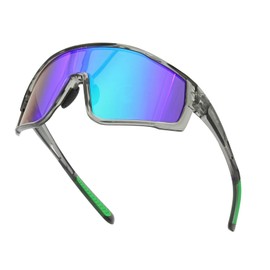 Gafas de sol deportivas polarizadas para hombre mujer, conducción, pesca, ciclismo, bicicleta de montaña, protección UV400 (Jadeíta cristal)