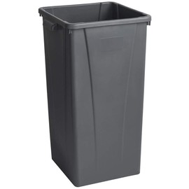PRO&Family 92 Qt. / 23 Gallon / 87 Liters Gray Square Tall Trash Can. Trash Bin Kitchen Garbage Can Waste Basket Recycle Bin