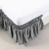 PiccoCasa Elasticated Bed Skirt Ruffled Bed Base Wrap Around Bed