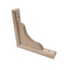 Antrader Solid Wall Mount Wood Shelf Bracket, 6 Inch Wooden