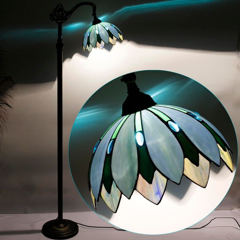 TCODTPOL Tiffany Floor Lamp Base Only, for 12-18 Inch Stained