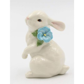 Cosmos Gifts 20967 Ivory Porcelain Rabbit Standing, White