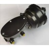 CNCDPT 7" Dual BLACK Universal Power Brake Booster Oval Tandem