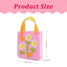 MIRKUZI Sewing Kits for Kids, 3 Pieces Sewing Kit for Kids, Felt Craft Kit, Non-Woven Bag, Handbag for Girls, Creative Toy, New Year Gift, Kids Set, Girls Set