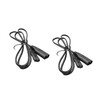 JORINDO 2PCS IEC 320 C8 Male to C7 Female Power