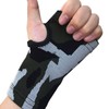 LEX STANDARD GT009 Men's Fingerless Training Gloves, One-Handed, Supportive, Camouflage,