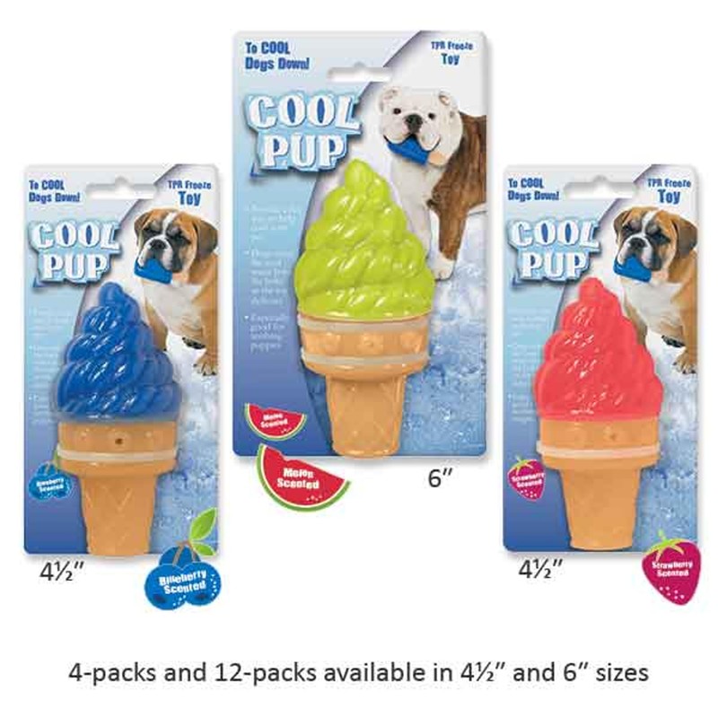 Cool Pup Cooling Dog Toy - Rocket Pop Large,Red,Blue,white