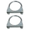 KOTARBAU® Set of 2 U-bolt bracket clamps, 62 mm, exhaust