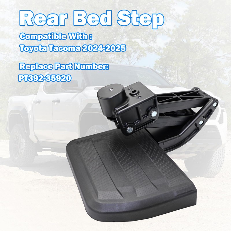 PUNMEYCOOL Rear Bed Step Tailgate Bedstep Fit for Toyota Tacoma
