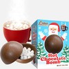 Christmas Hot Chocolate Bombs, Chocolaty Hallow Filled with Mini Marshmallows