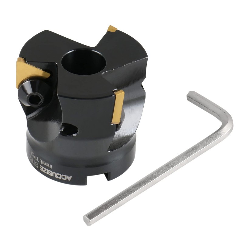 Accusize Industrial Tools 2 inch Indexable Face Milling Cutter 90