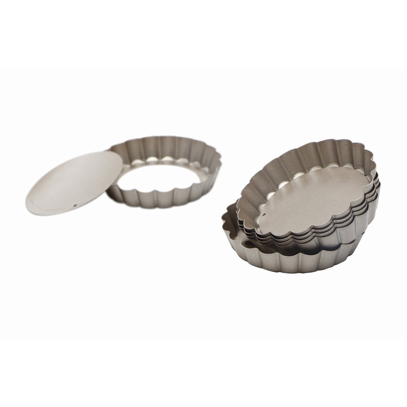 Webake 4 Inch Mini Tart Pan Set of 6, Non-Stick