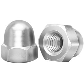 Pack of 20 Acorn Nuts M8 Stainless Steel Cap Nuts, Leryati M8 Nuts DIN1587 Hexagonal Acorn Nuts High Shape A2 V2A Cap Nuts for Screws, Nut Threaded Rod & Threaded Bolts