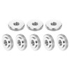 sourcing map 8Pcs M10 Knurled Thumb Nuts, 304 Stainless Steel