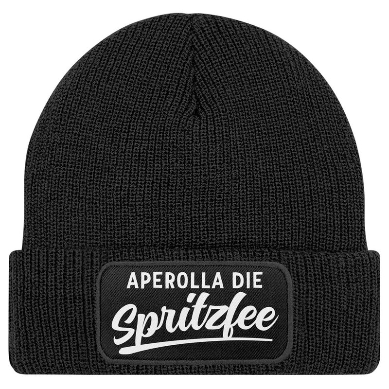 MoonWorks® Women's Beanie with Patch They See Me Aperollin Knitted