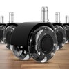 2 Inch Office Chair Wheels(Set of 5)-Heavy Duty Rubber Casters