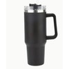 Generic Black Tumbler with lid and Straw, 000000