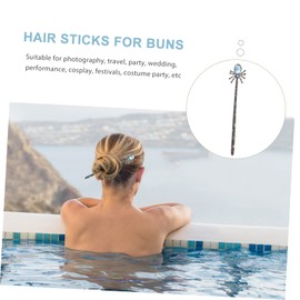 Ipetboom 4pcs Long Hair Chopstick Spider Hair Stick Hair Bun Stick Women's Hair Accessories Spider Hair Pin for Bun