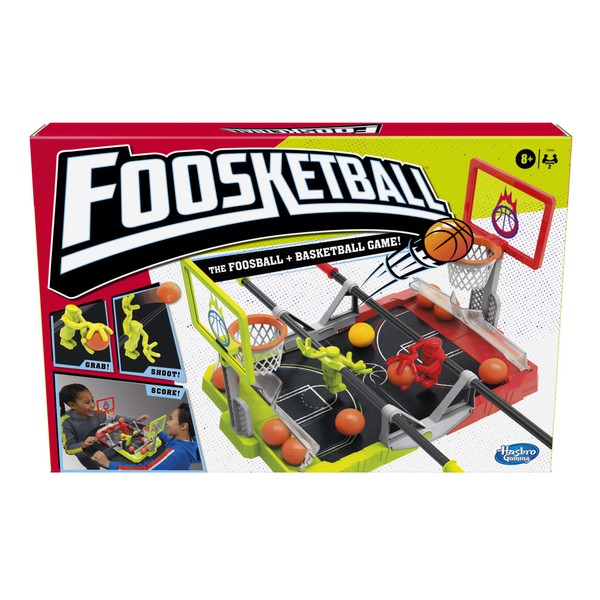 Hasbro Gaming Foosketball Game, The Foosball Plus Basketball Shoot and Score Shoot and Score not searched Tabletop Game for Kids Ages 8 and Up, for 2 Players