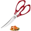 Stainless Steel Sharp Korean Barbecue BBQ Kitchen Scissors Thickened Powerful