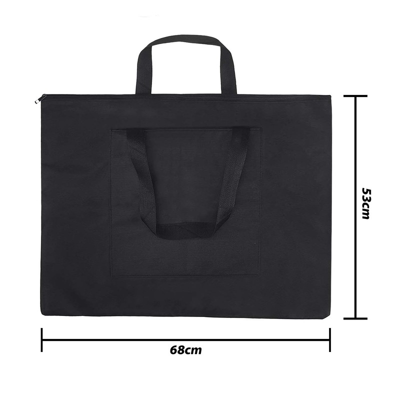 A2 Waterproof Canvas Drawing Painting Board Bag,Black Drawing Sketching Painting