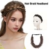 Hair Braid Headband,Messy Wide 2 Strands Synthetic Hair Braided,Elastic Synthetic