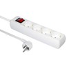 Power Strip 4-Way (with Switch for Power Saving, Slots Rotated