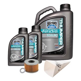 Tusk 4-Stroke Oil Change Kit Engine and DCT Oil Change Bel-Ray Thumper Synthetic Blend 10W-40 For Honda Talon 1000R 2019-2022