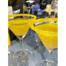 Snowy River Naturally Flavored Cocktail Sugar (1x3oz tin), Colored & Flavored Rimming Sugar, Beverage Rimmer for all Occassions (Lemon)